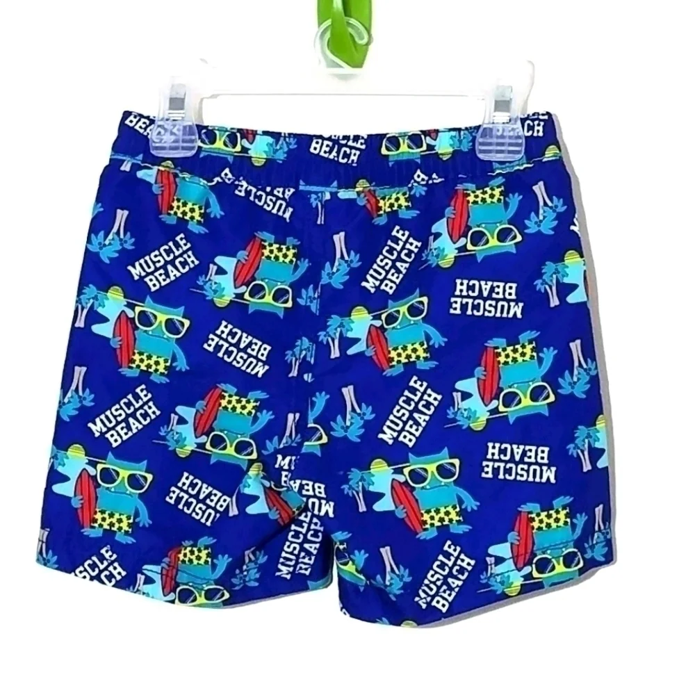 Old Navy Swim Trunks Muscle Beach Monster 6-12m